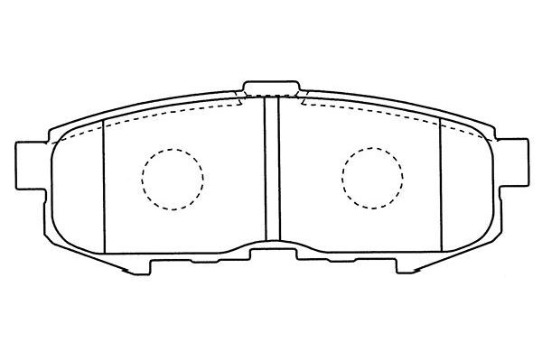 KAVO PARTS Комплект тормозных колодок, дисковый тормоз BP-4569